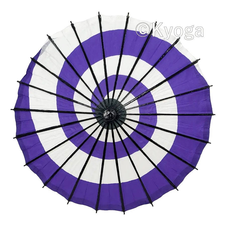 唐傘　子供用　白紫渦