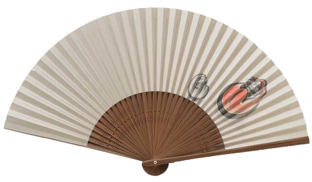 【メール便可】男性用 夏扇子 だるま