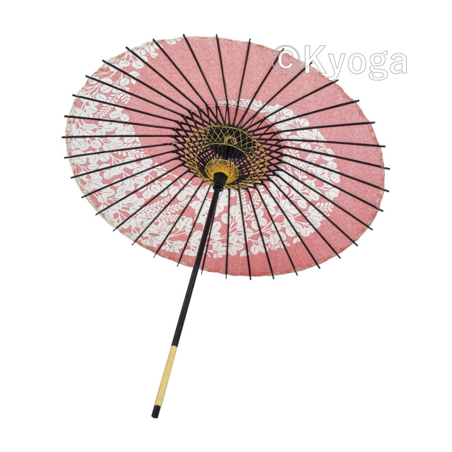 紙傘　1尺4寸　萩渦　朱色