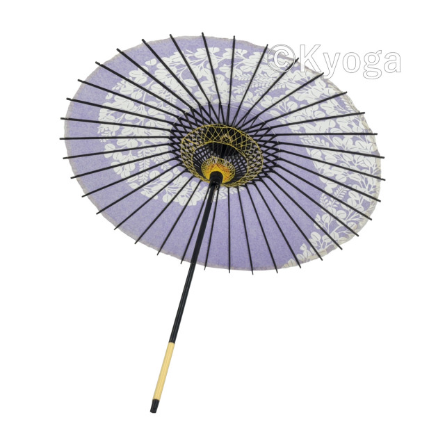 紙傘　1尺4寸　萩渦　紫