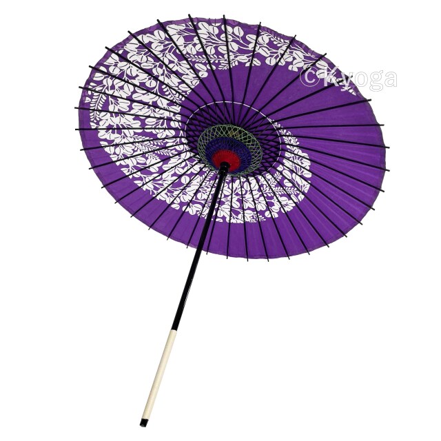 和傘・野点傘専門店 恭雅】 和傘 − 紙傘 尺5 萩渦 紫