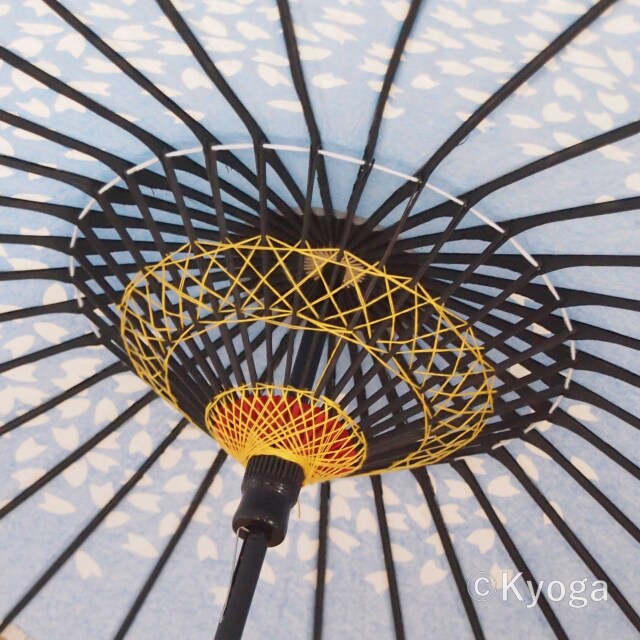 紙傘　こども用和傘　桜渦　青