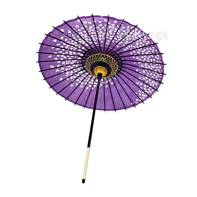 紙傘　こども用和傘　桜渦　紫
