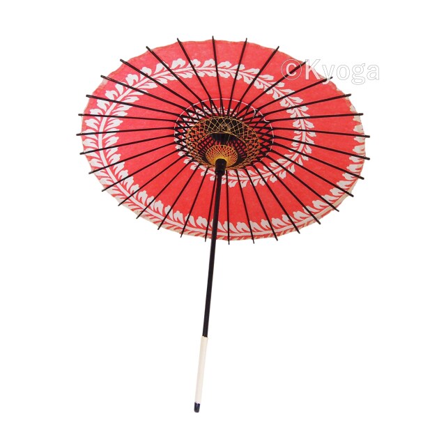 紙傘　こども用和傘　藤渦　朱色