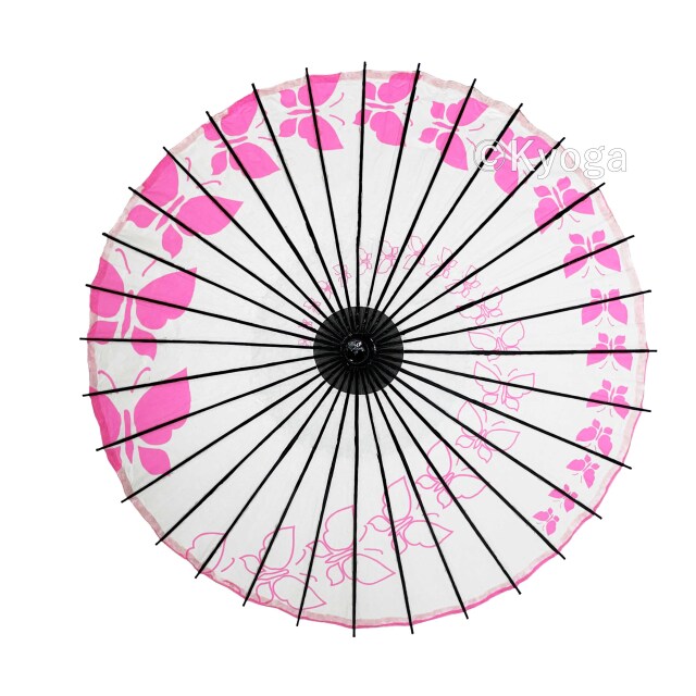 和傘・野点傘専門店 恭雅】 和傘 − 紙傘 こども用和傘 蝶々 ピンク