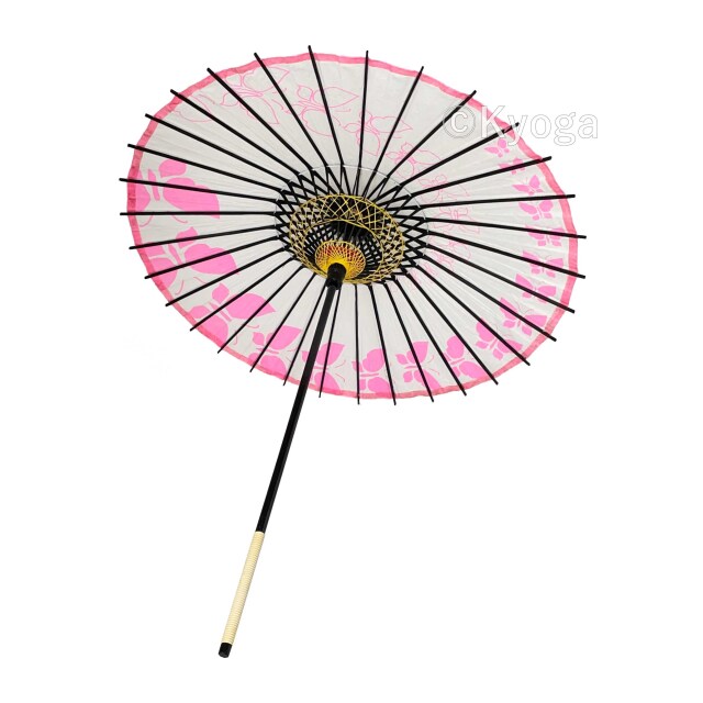紙傘　こども用和傘　蝶々　ピンク