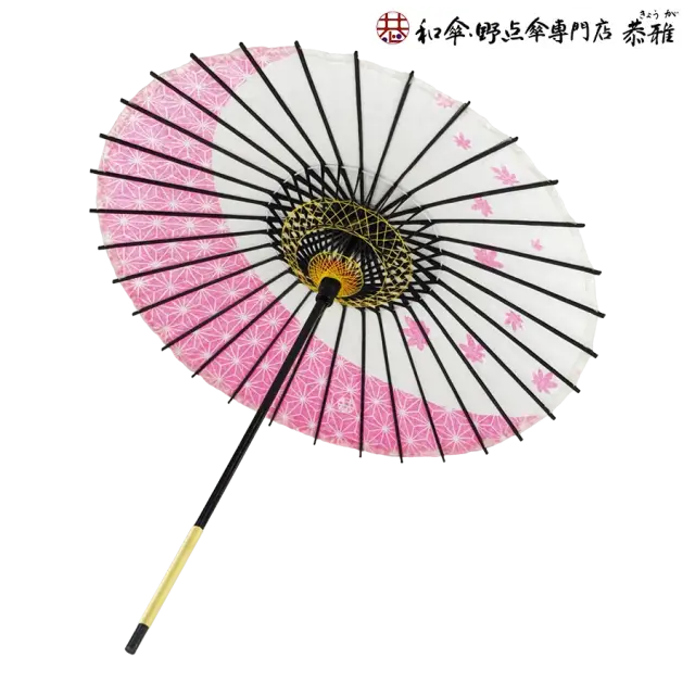 子供用和傘 麻紅葉 ピンク