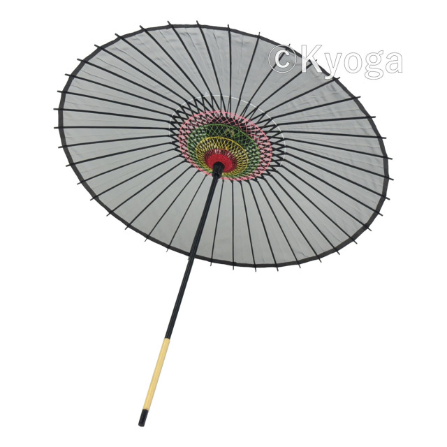 絹傘　無地　黒
