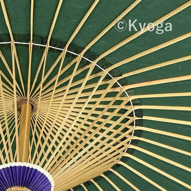 和傘・野点傘専門店 恭雅】 和傘 − 大番傘 深緑 48本骨 (自社調合