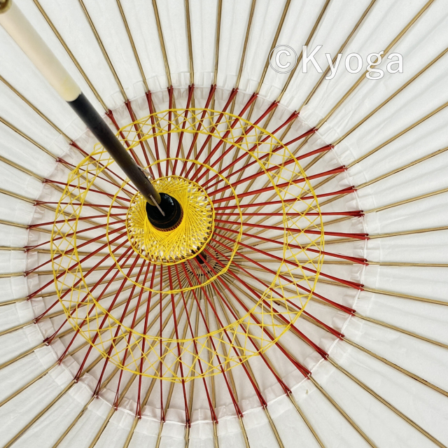 蛇の目傘無地白