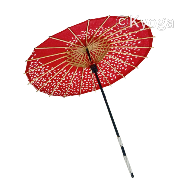 唐傘　こども桜渦　赤