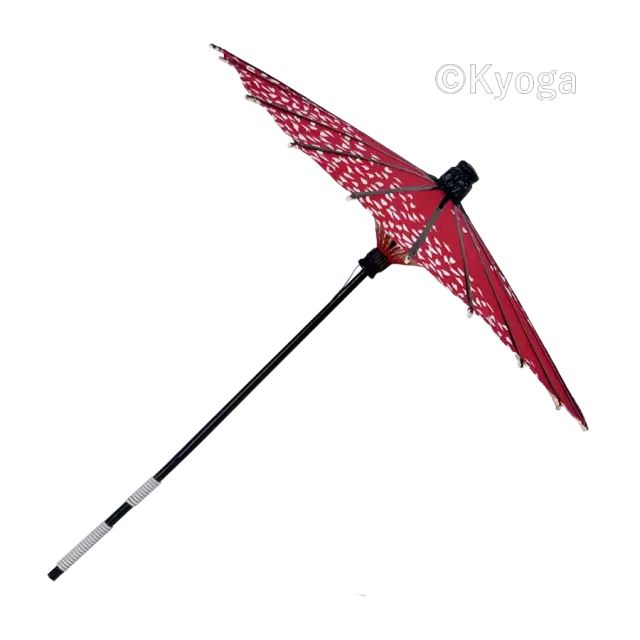 和傘・野点傘専門店 恭雅】 唐傘 −唐傘 こども用傘 桜渦 赤