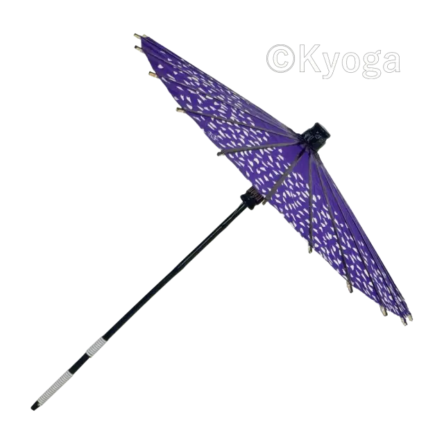 唐傘こども用桜渦紫