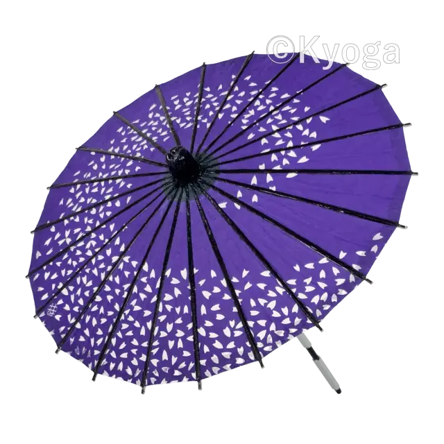 唐傘こども用桜渦紫