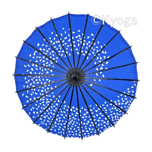 和傘・野点傘専門店 恭雅】 唐傘 −唐傘 こども用傘 桜渦 青