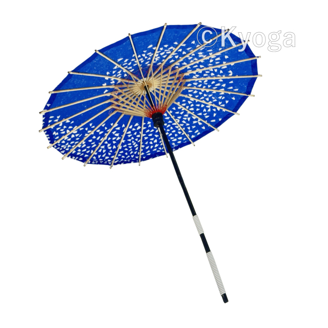 和傘・野点傘専門店 恭雅】 唐傘 −唐傘 こども用傘 桜渦 青