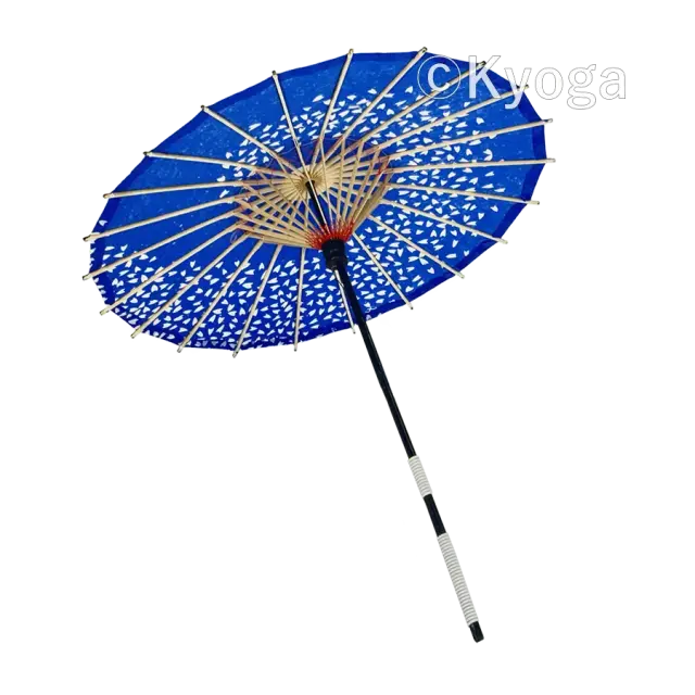 和傘・野点傘専門店 恭雅】 唐傘 −唐傘 こども用傘 桜渦 青