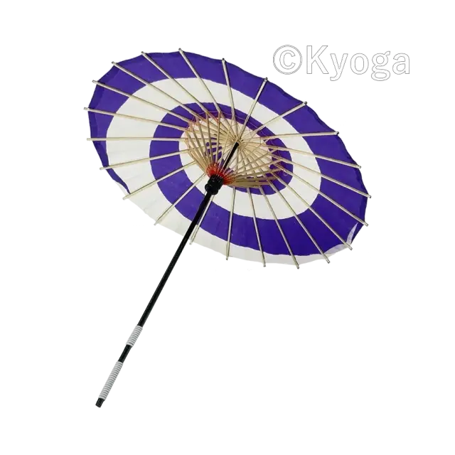 唐傘　子供用　白紫渦