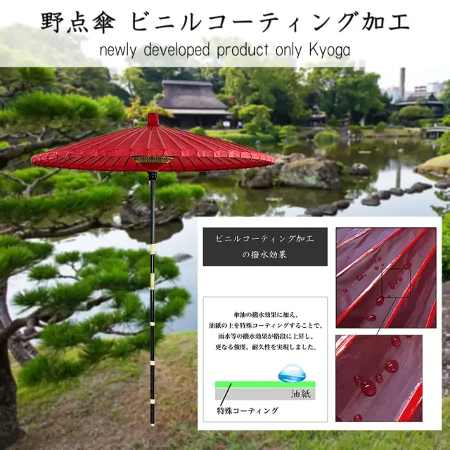 野点傘ビニールコーティング二尺五寸