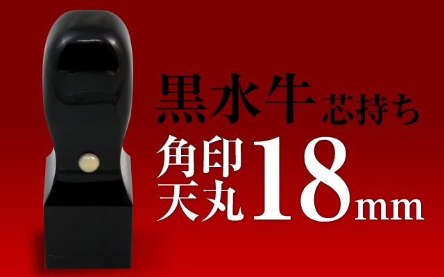角印 黒水牛 天丸18