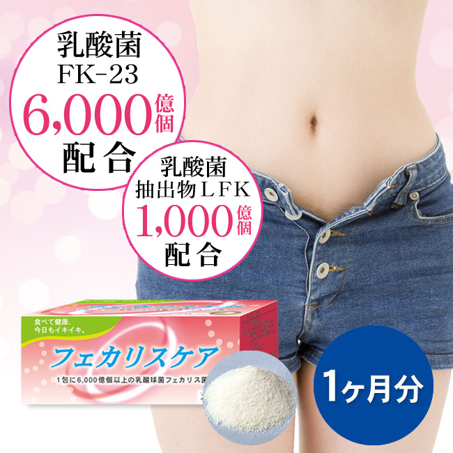 フェカリスケア1ヶ月分30包（乳酸菌含有食品 健康維持 ＦＫ-23 ＬＦＫ 善玉菌 ）