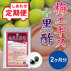 【定期便】 梅肉黒酢粒 2ヵ月分
