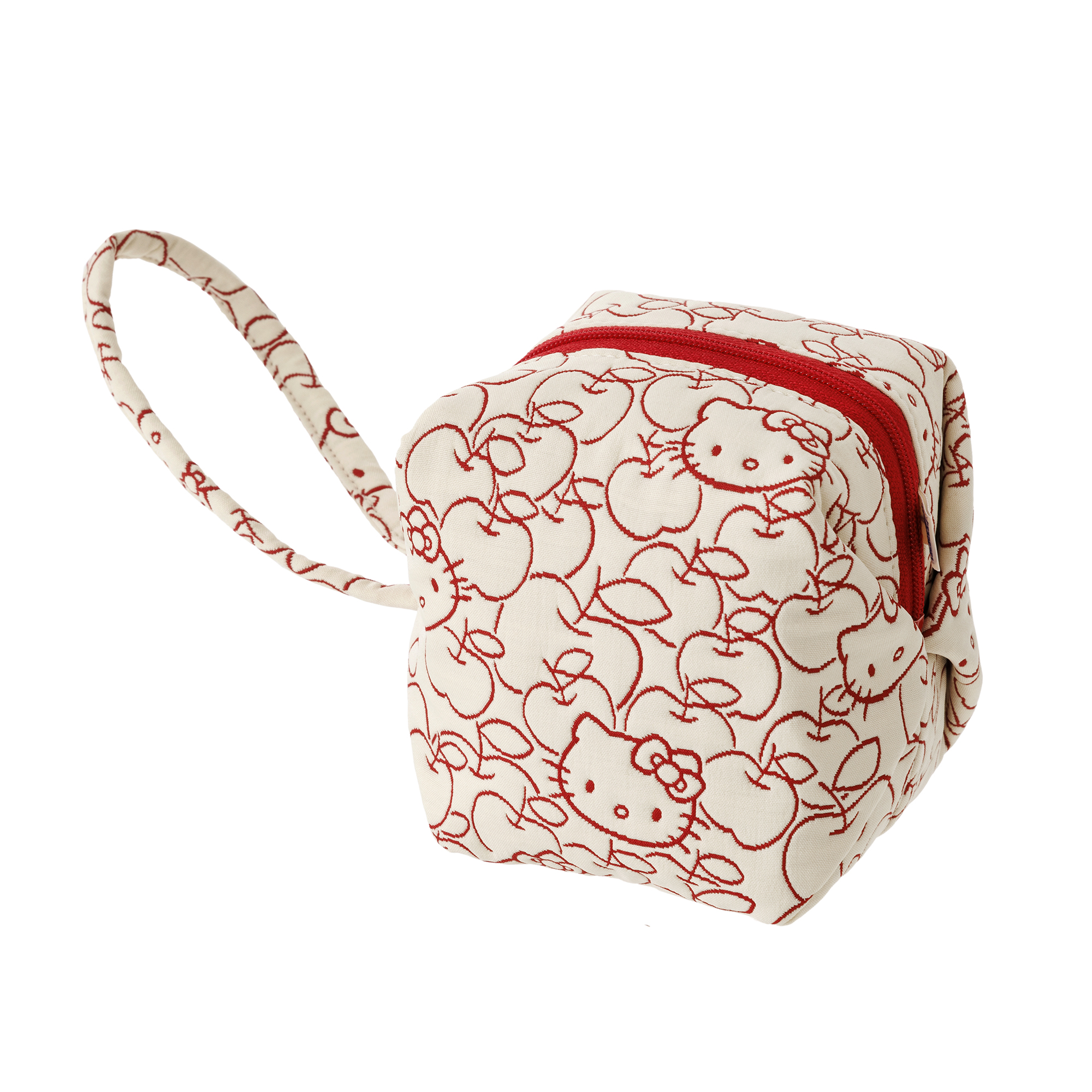 KT ふくれ キューブポーチ 赤