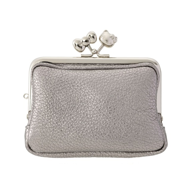 3.8角型親子がま口 シルバー