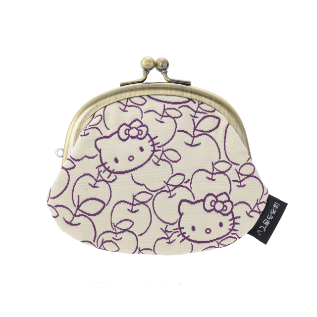 KT ふくれ 3.3丸がま口 紫