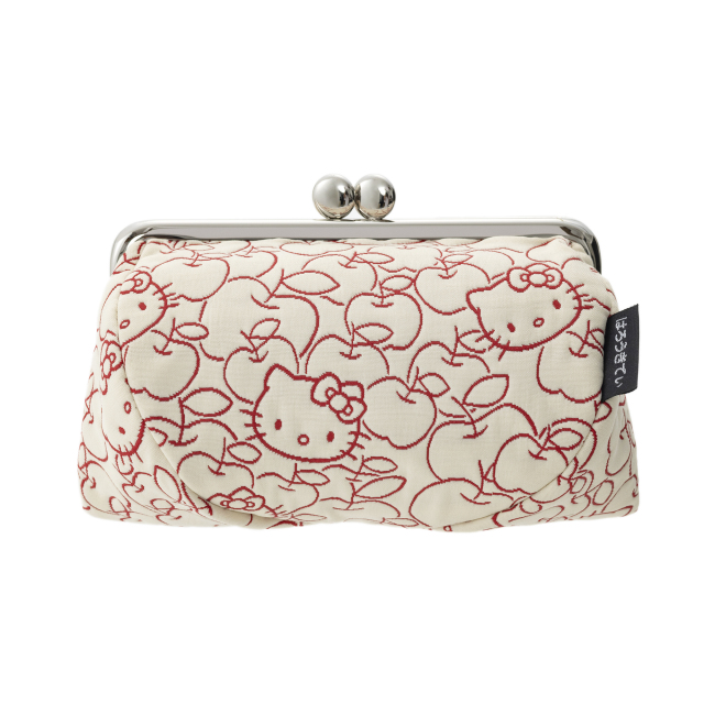 KT ふくれ ころりんがま口ポーチ 赤