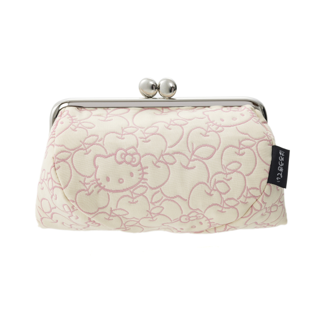 京都・はろきてぃ工房/ハローキティ/ふくれ織/がま口バッグ