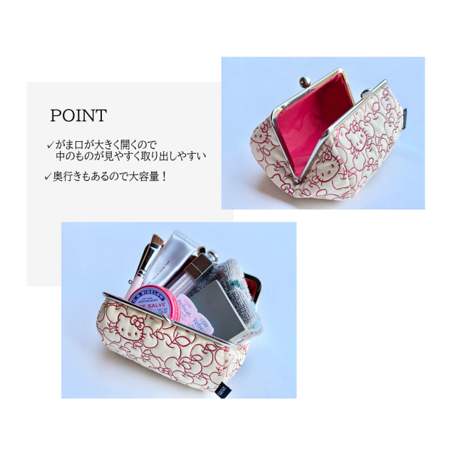 KT ふくれ ころりんがま口ポーチ 詳細2