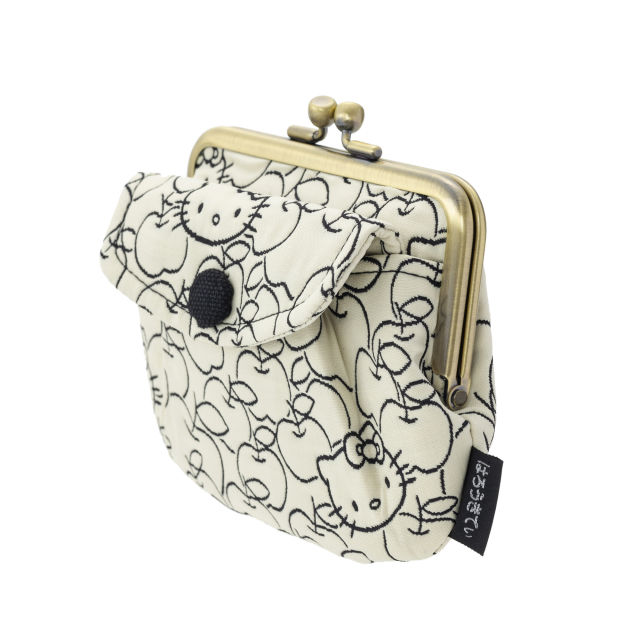 メール便可】京都・はろきてぃ工房/ハローキティ/ふくれ織/親子がま口