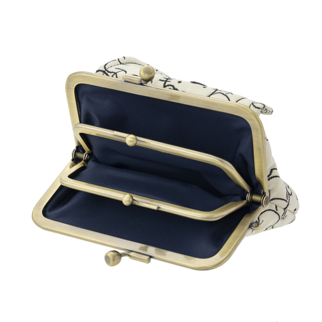 メール便可】京都・はろきてぃ工房/ハローキティ/ふくれ織/親子がま口