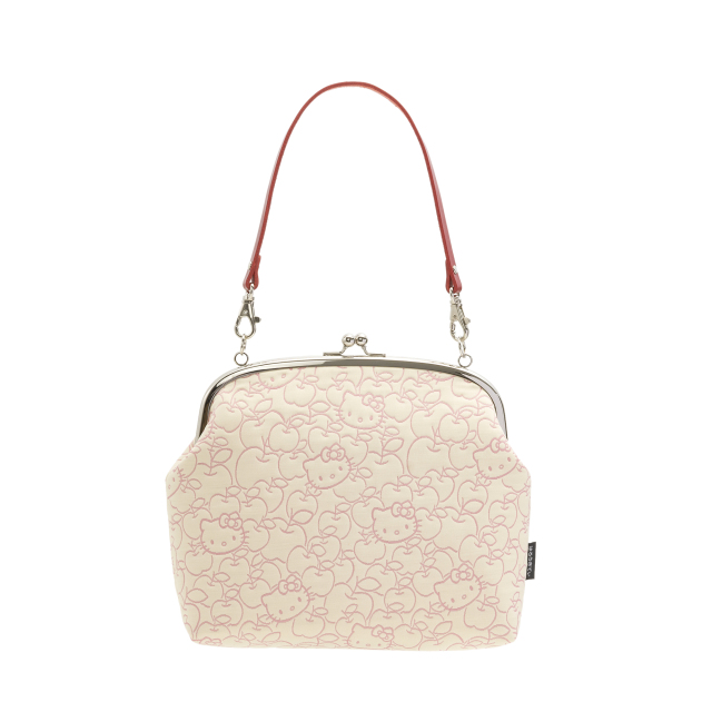 KT ふくれ 6.8がま口バッグ ピンク