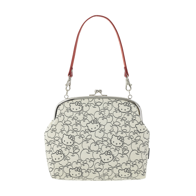 KT ふくれ 6.8がま口バッグ 黒