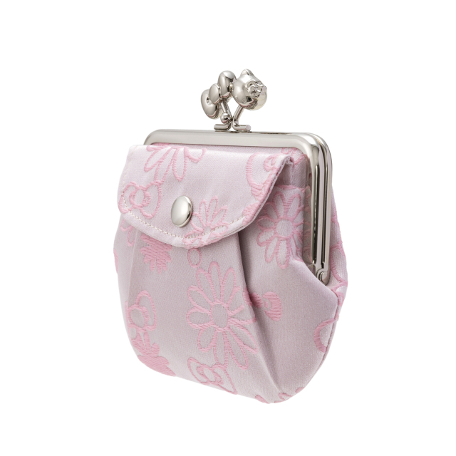 KT ジャガードラメ 3.8親子がま口ポケット付 横