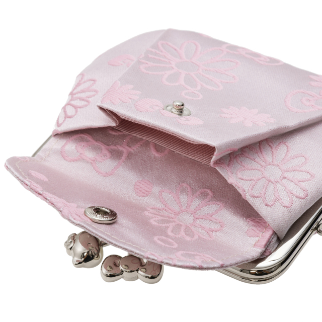 KT ジャガードラメ 3.8親子がま口ポケット付 外ポケット