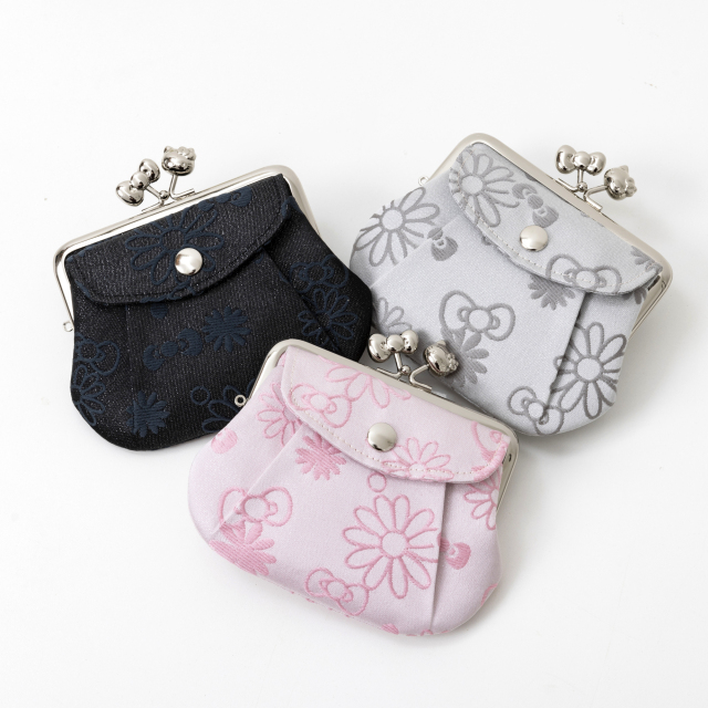 KT ジャガードラメ 3.8親子がま口ポケット付 全種類