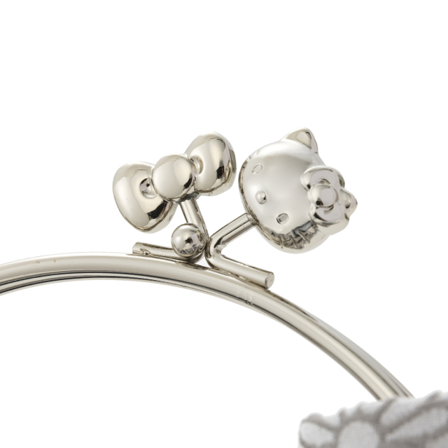 KT ジャガードラメ ハンドルバッグ小 金具1