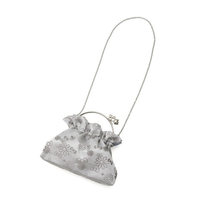 KT ジャガードラメ ハンドルバッグ小 全体