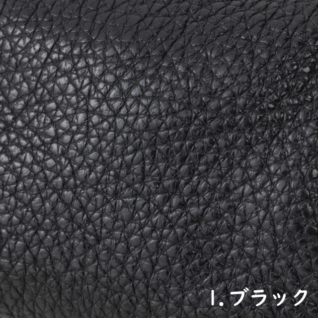 KT レザー生地アップ ブラック