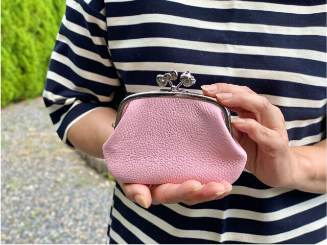KT レザー4.0親子がま口財布 京都・はろうきてぃ工房