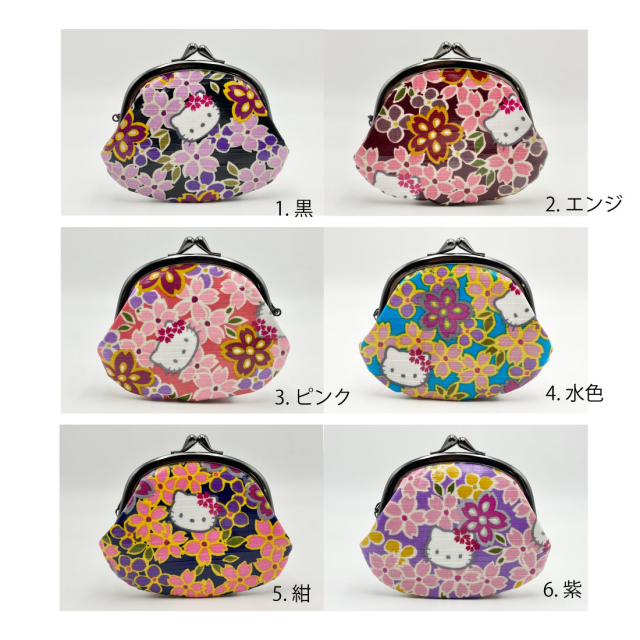 メール便可】ハローキティ/和風キティ/Hello Kitty/桜(ラミネート加工