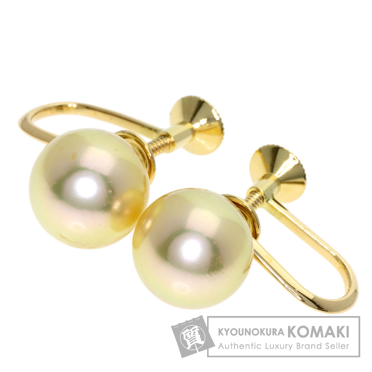 MIKIMOTO ミキモト パール 真珠 イヤリング K18イエローゴールド