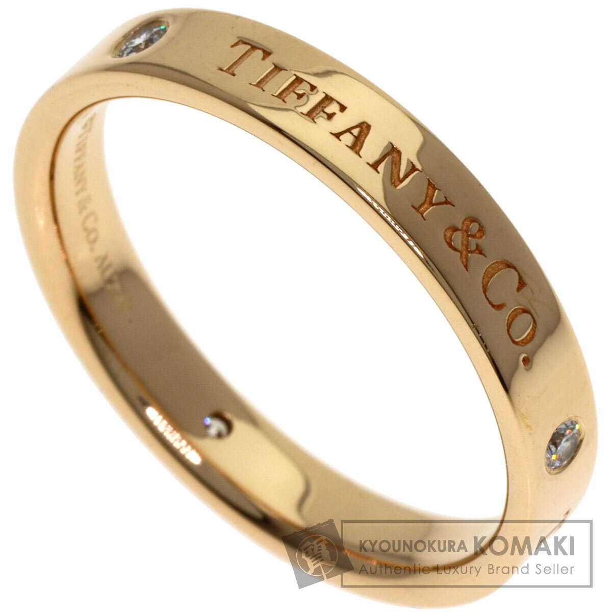 ティファニー リング・指輪 フラットバンド 3P ダイヤモンド