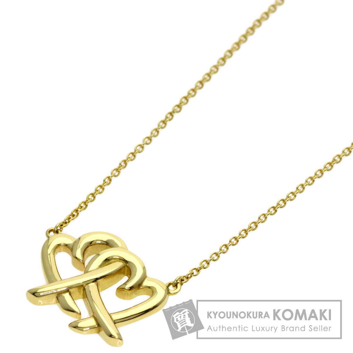 ティファニー ネックレス ダブルラビングハート