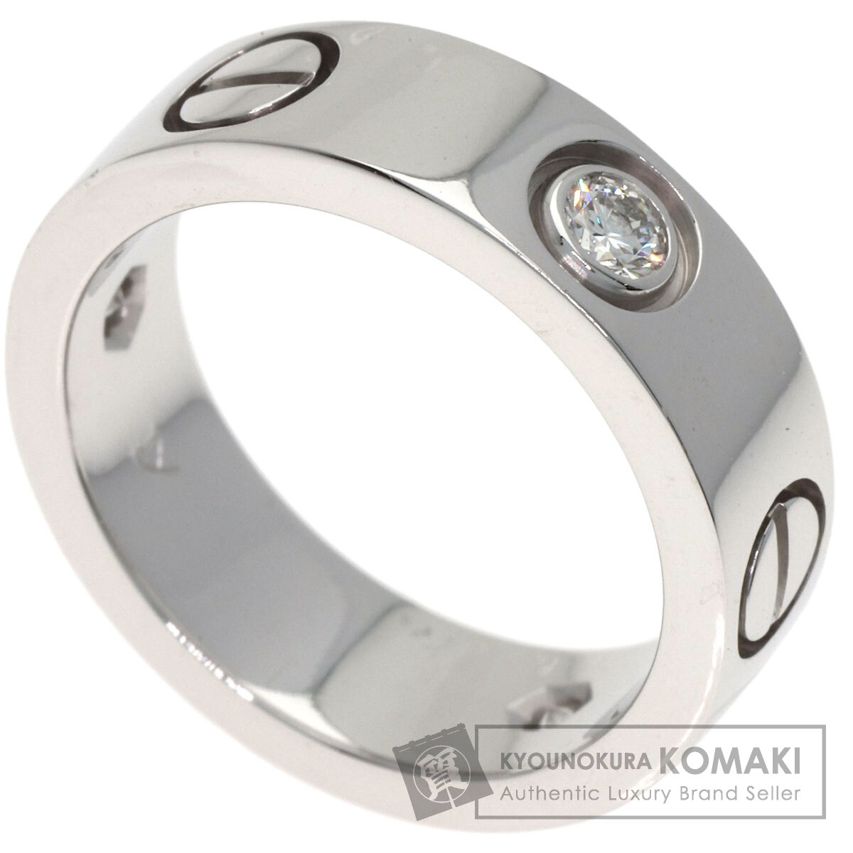 カルティエ リング・指輪 ラブリング ハーフ ダイヤモンド