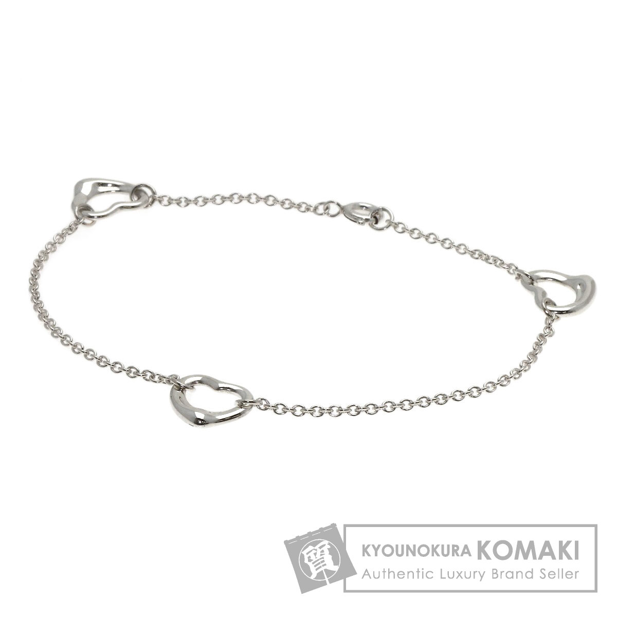 TIFFANY&Co. ティファニー オープンハート 3P ブレスレット シルバー