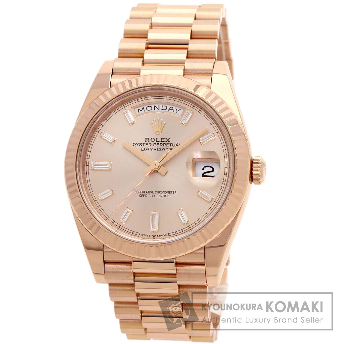ROLEX ロレックス 228235A デイデイト40 10P ダイヤモンド 腕時計 K18